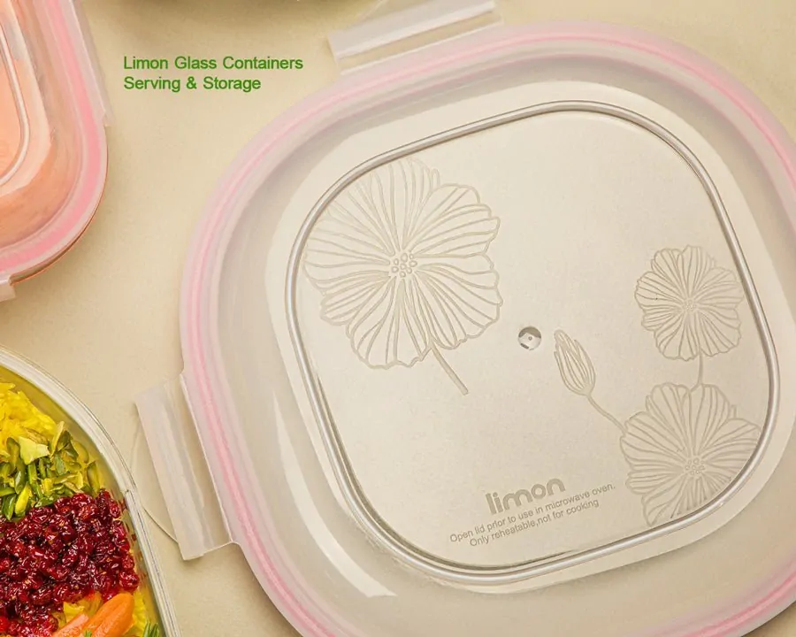 Limon Glass Container Set 4-Pcs (Round) - Image 7