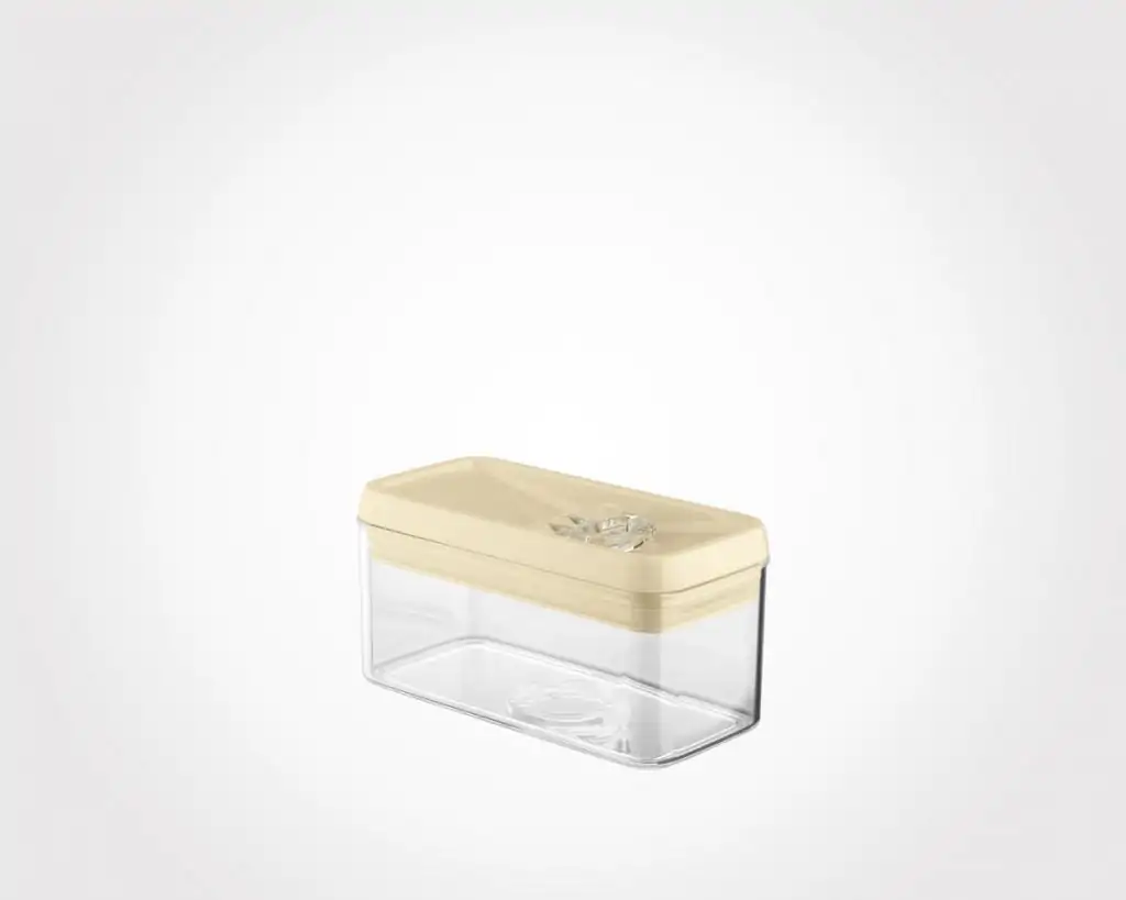 Limon Rectangular Canister Jar with Thumb Lid 1-L - Image 4