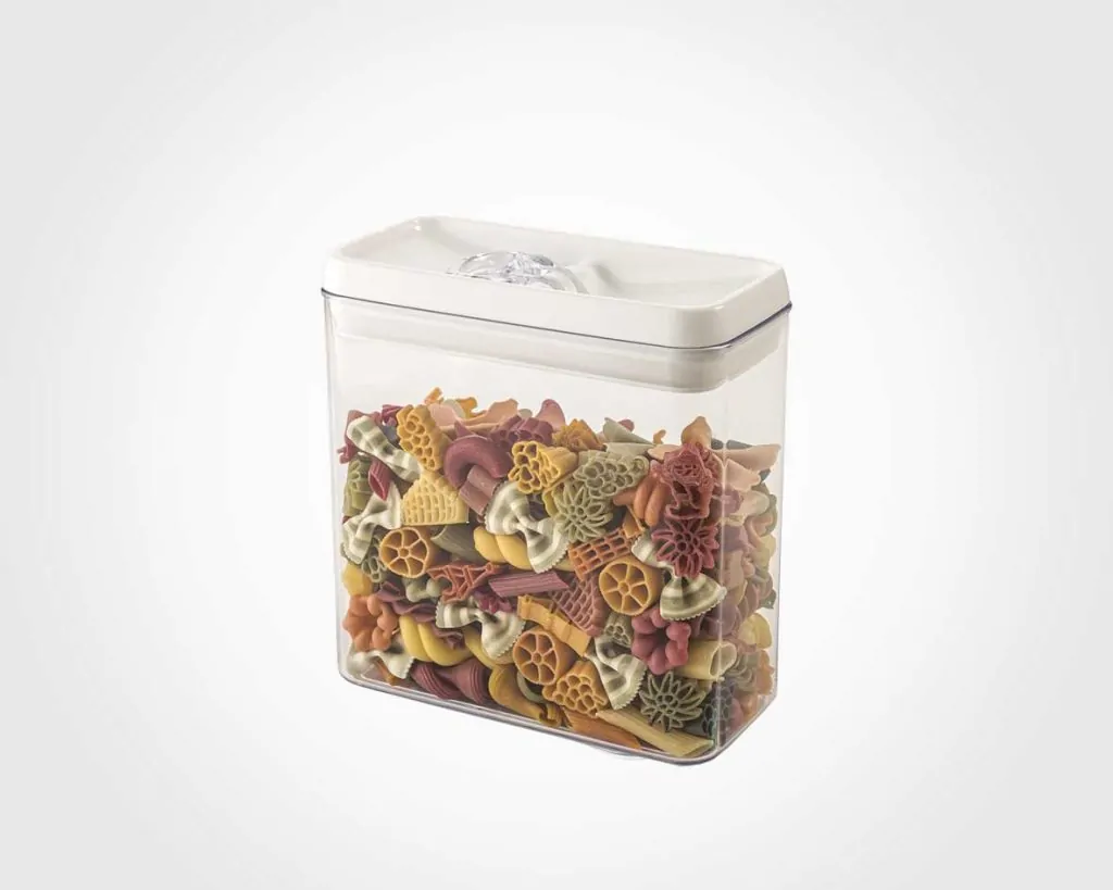 Limon Rectangular Canister Jar with a Thumb Lid of 2.7 L - Image 3