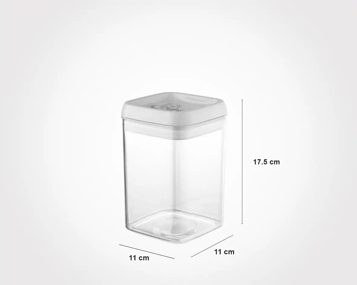 Limon Sarina Square Canister Jar 1.4 L - Image 3