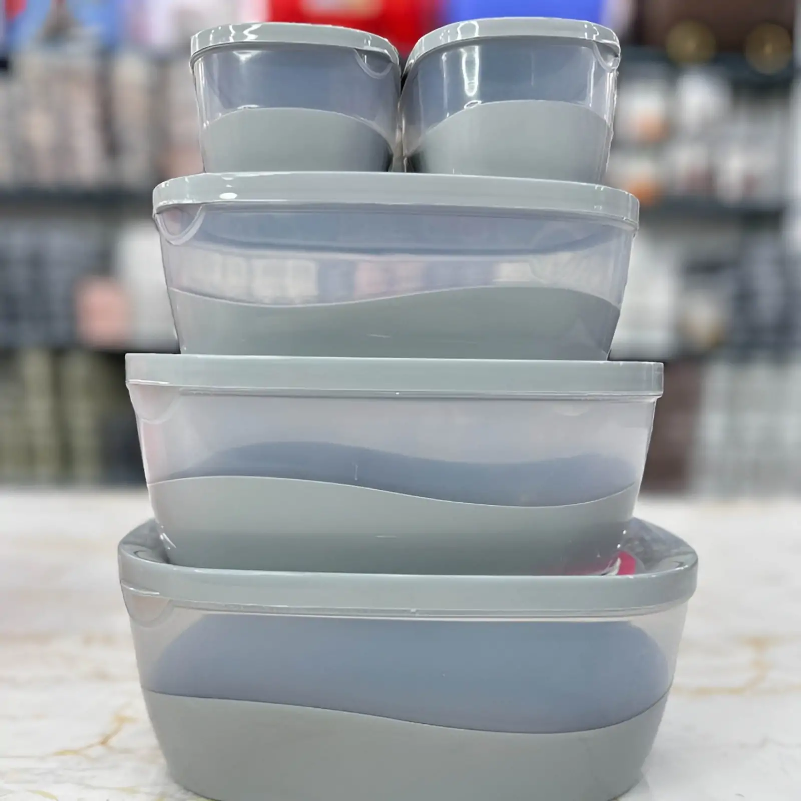 Ashkan Oval Plastic Bowl Set 5-Pcs - Image 5