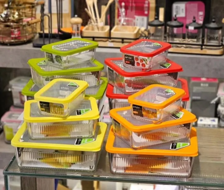 Unbreakable Limon Glass Container 3-Pcs Set (Rectangle)