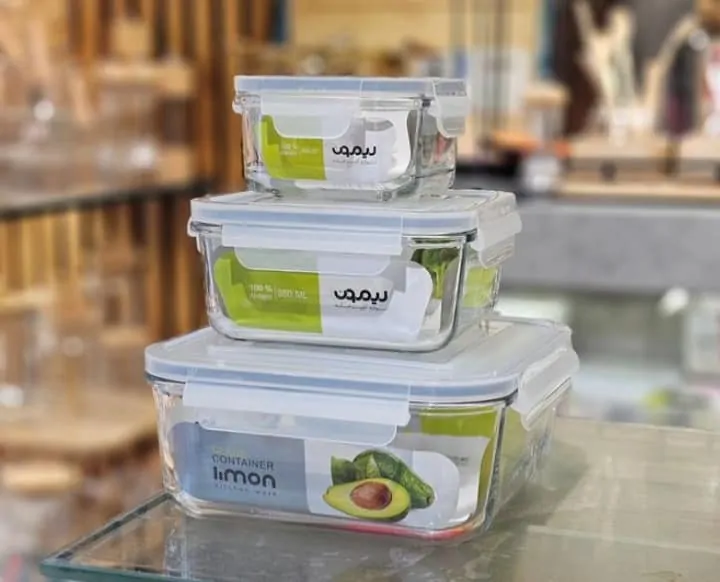 Limon Glass Container Set (Square) - Image 2