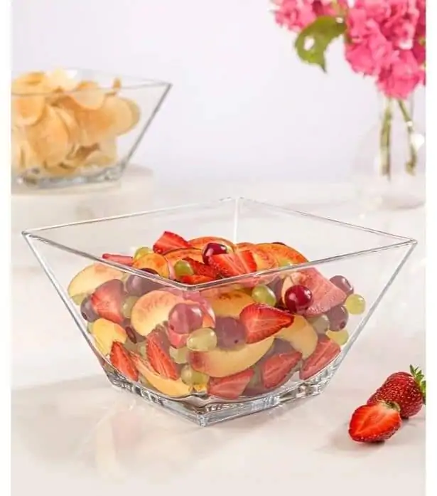 Limon Square Glass Bowl & Tumbler's (Pack of 1+6 ) - Image 3