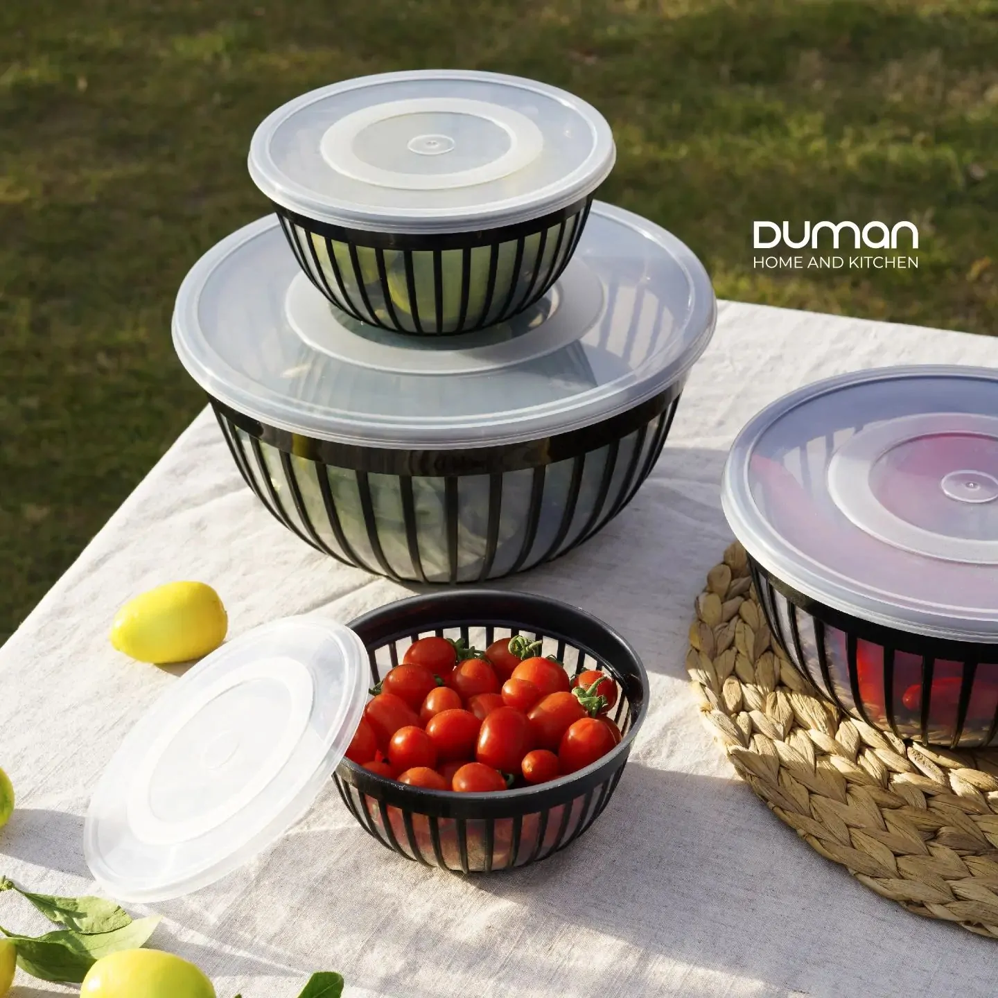 Duman Dorna Bowl Set with Lid 4-Pcs - Image 3