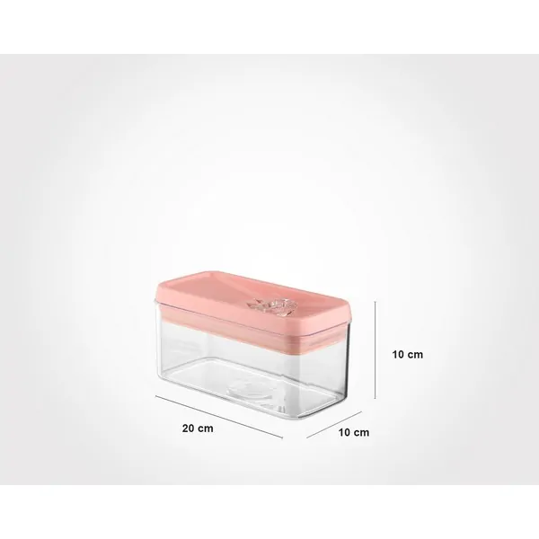 Limon Rectangular Canister Jar with Thumb Lid 1-L - Image 5