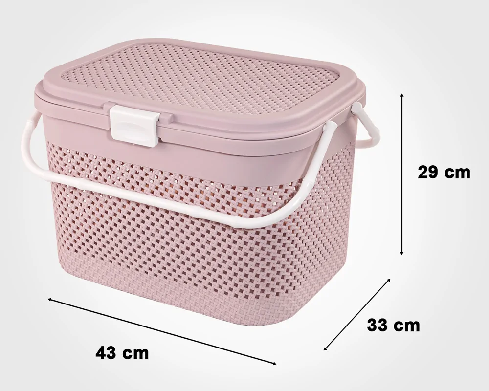 Limon Picnic Basket with Knitted Pattern - Image 7