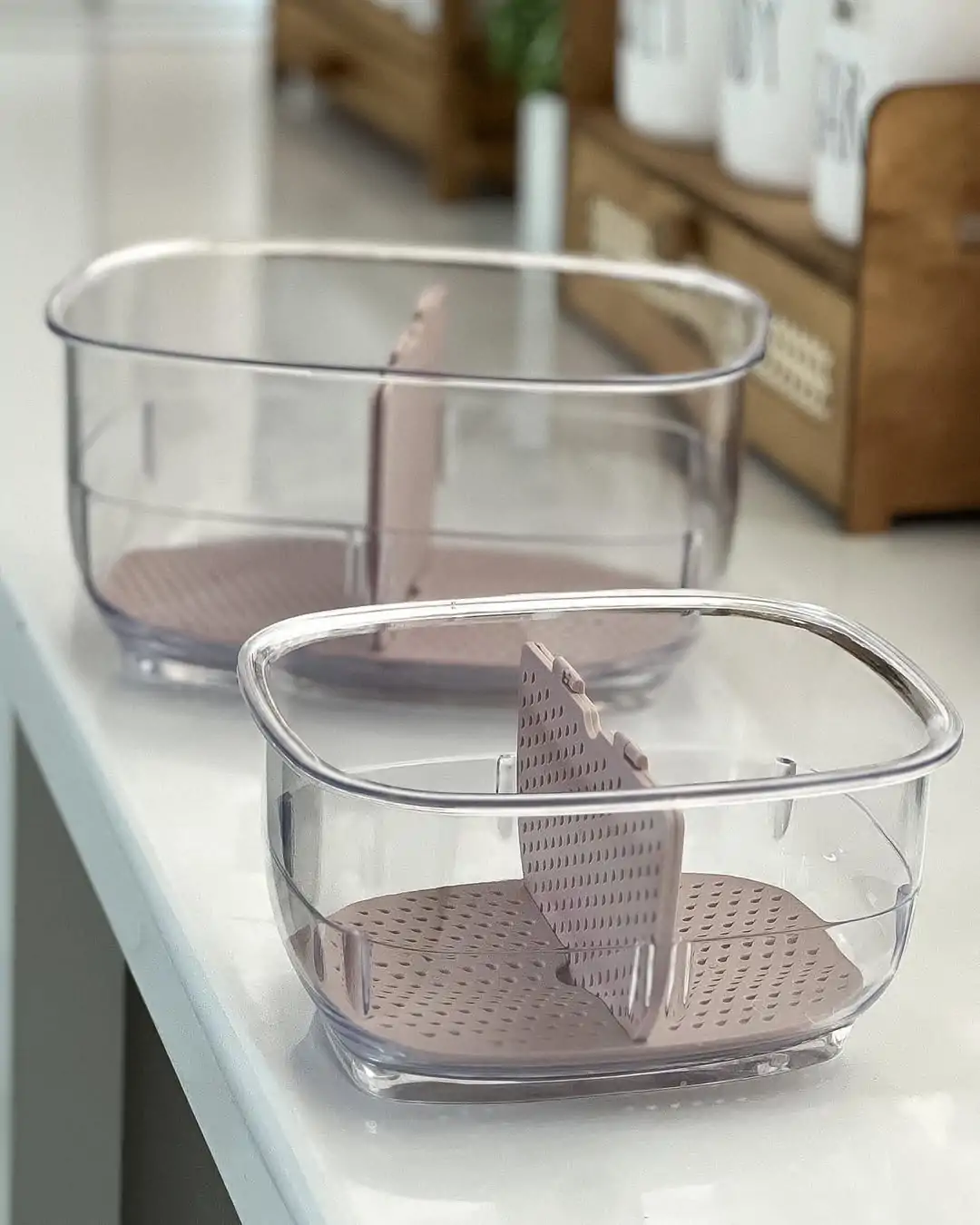 Limon Fruit & Vegetable Container with Partition & Lid - Image 10