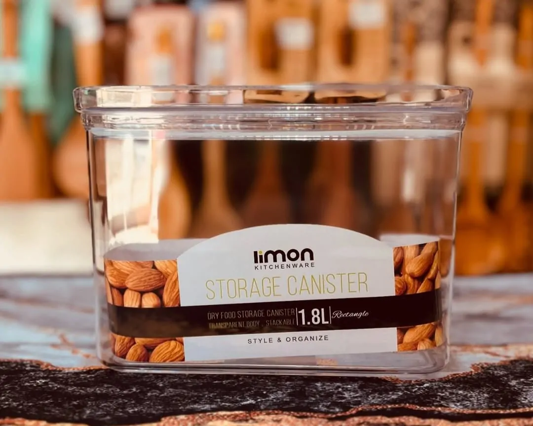 Limon Royal Acrylic Canister 3-Pcs Set (Rectangle) - Image 2