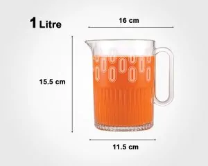 Limon Pitcher & Water Glass 7-Pcs Set-Made in Iran - Image 13