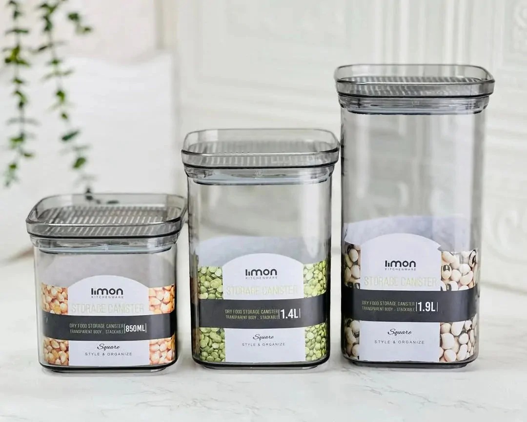 Limon Royal Acrylic Canister Jars (Square)! - Image 3