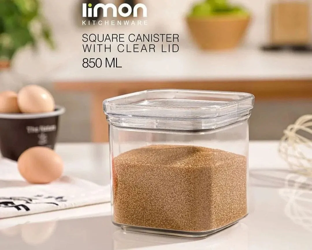 Limon Royal Acrylic Canister Jars (Square)! - Image 7
