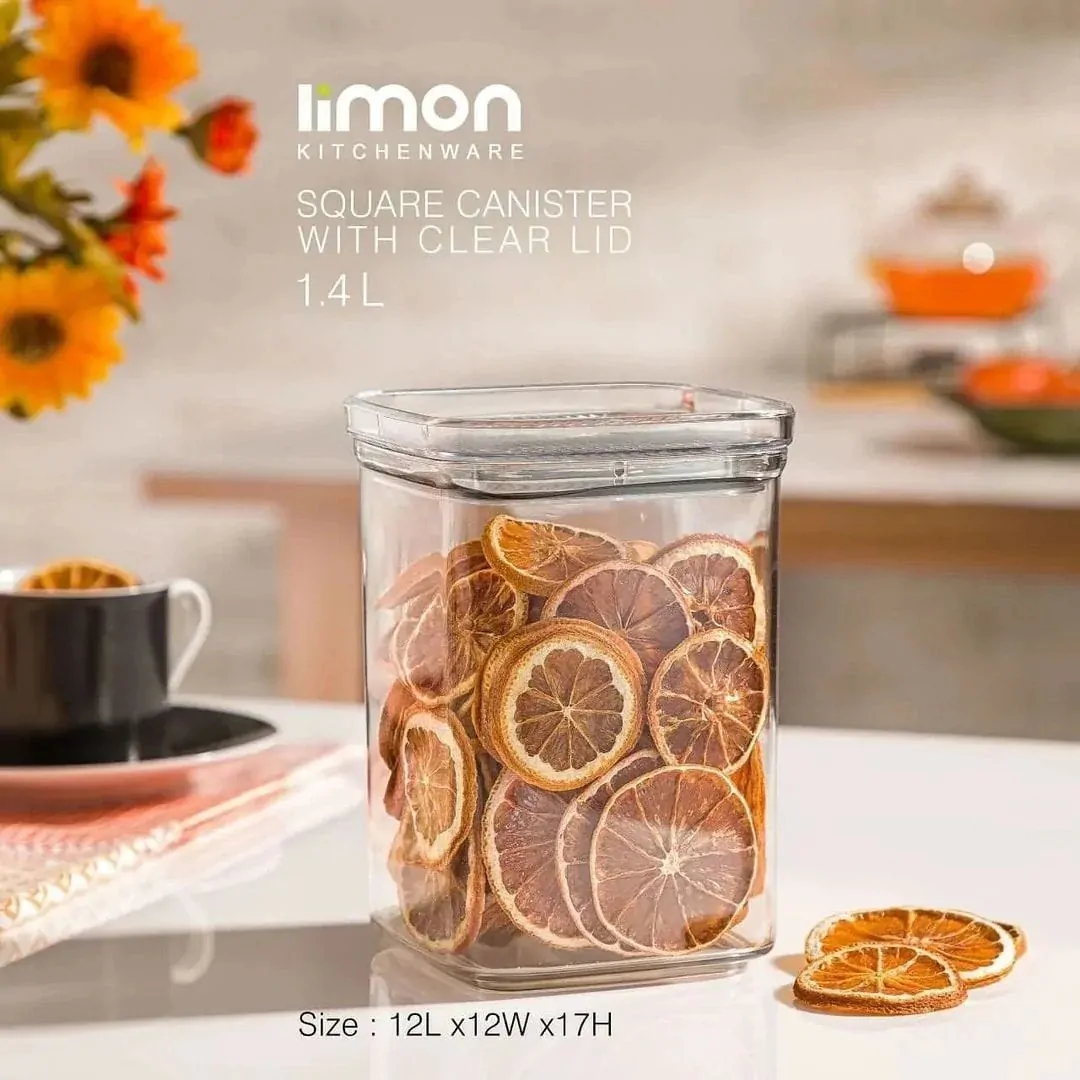 Limon Royal Acrylic Canister Jars (Square)! - Image 8