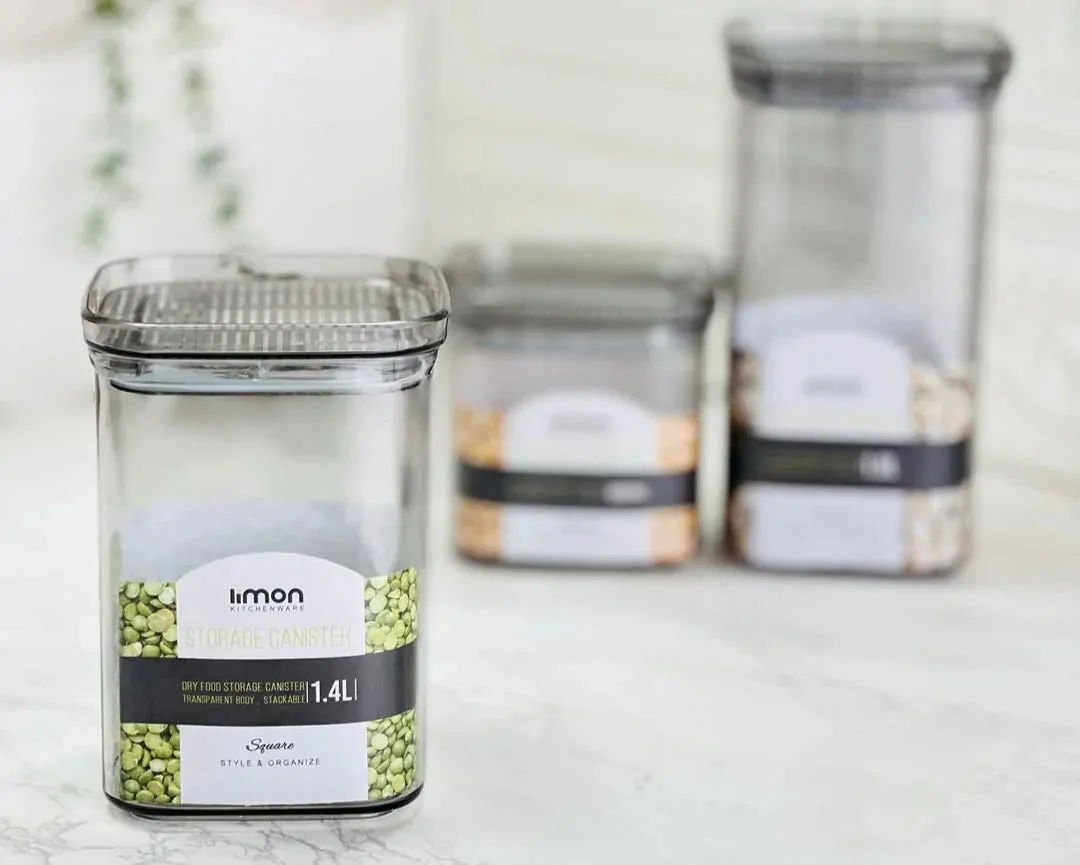 Limon Royal Acrylic Canister Jars (Square)! - Image 5