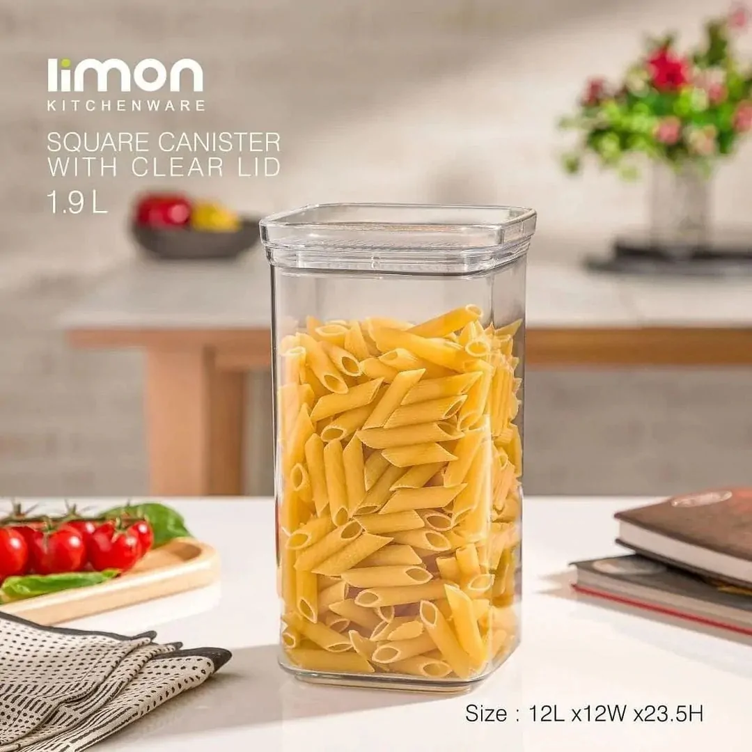 Limon Royal Acrylic Canister Jars (Square)! - Image 9
