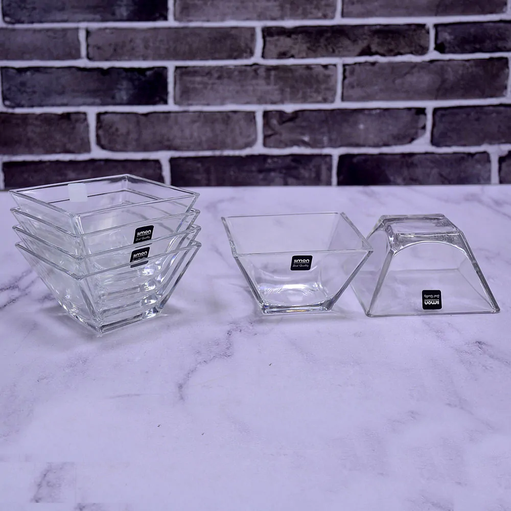 Limon Glass Bowls Set of 6 Pc's (Square) - Image 5