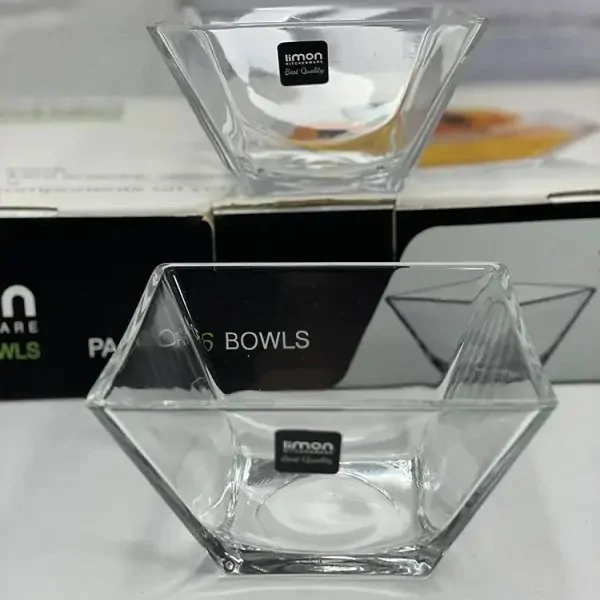 Limon Glass Bowls Set of 6 Pc's (Square) - Image 10