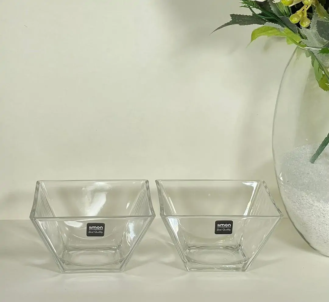 Limon Glass Bowls Set of 6 Pc's (Square) - Image 8